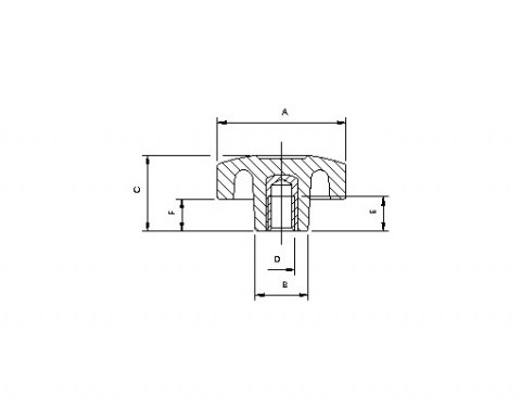 Sterngriff VBA - Technische Zeichnung | Kuala Kunststofftechnik GmbH